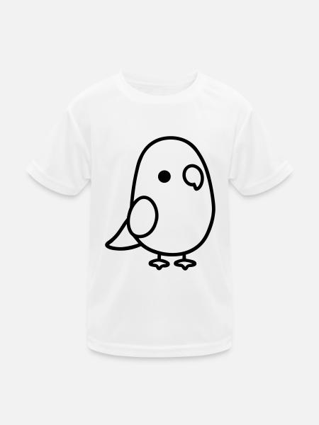 parrot - Kids Functional T-Shirt - white - Front