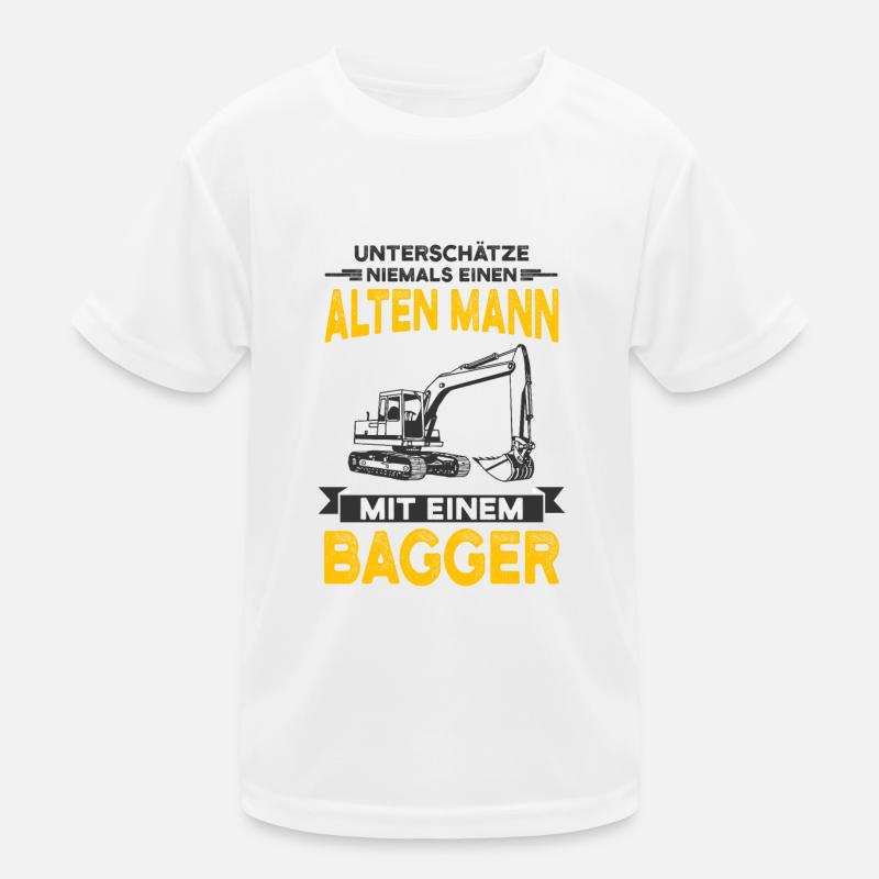 Bagger Kinder Funktions-T-Shirt