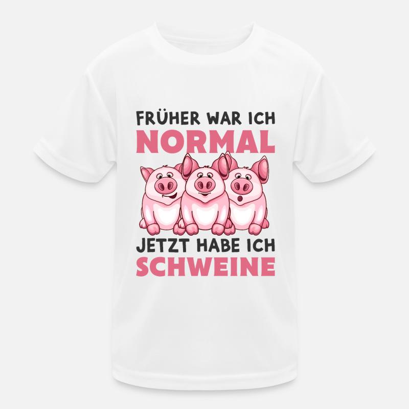 Schweine Kinder Funktions-T-Shirt