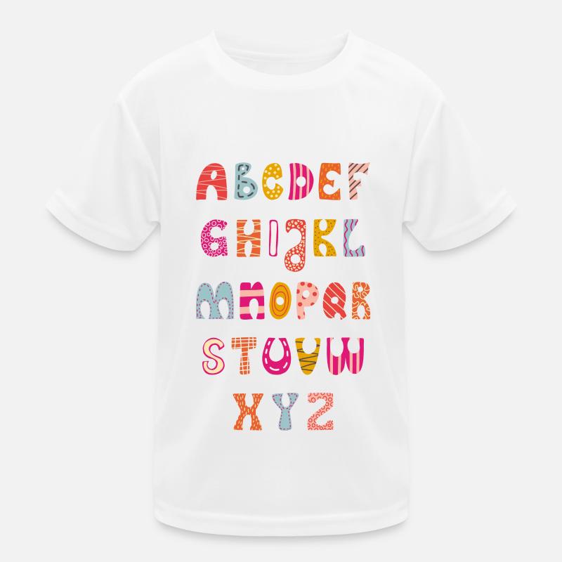 Alphabet, ABC for school beginners Kids Functional T-Shirt