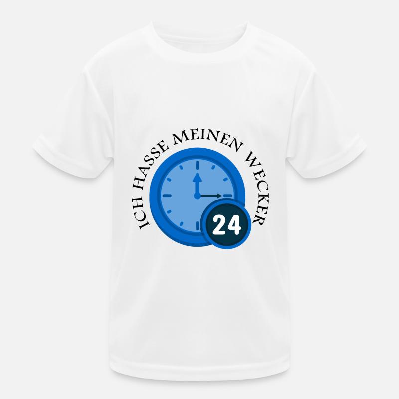 Wecker Uhrwecker Uhrzeit Geschenkidee Kinder Funktions-T-Shirt