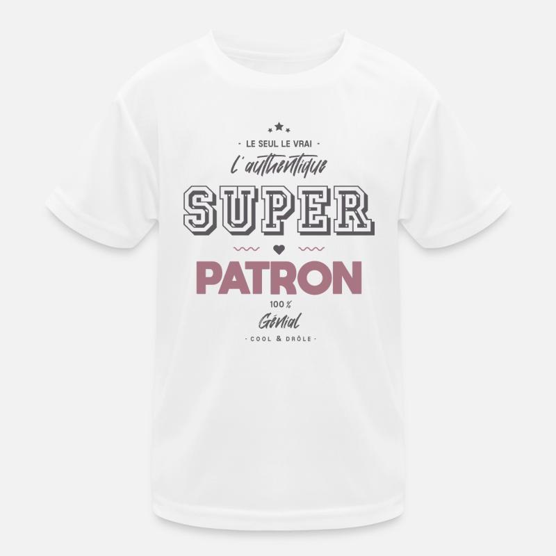 L authentique super patron T-shirt sport Enfant
