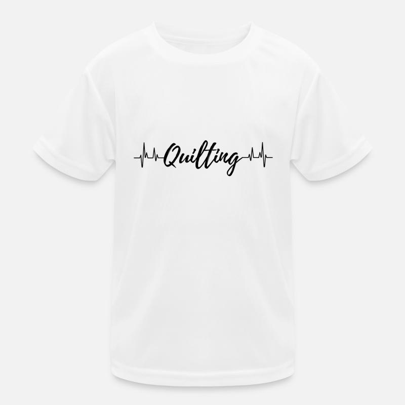 Quilten Herzschlag. Kinder Funktions-T-Shirt