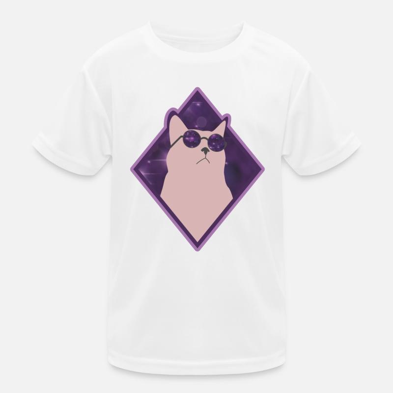 Galaxy Katze Kinder Funktions-T-Shirt