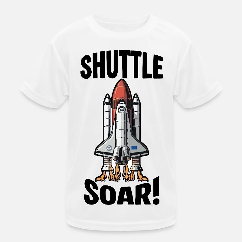 Space Shuttle Soar Takeoff Kids Functional T-Shirt