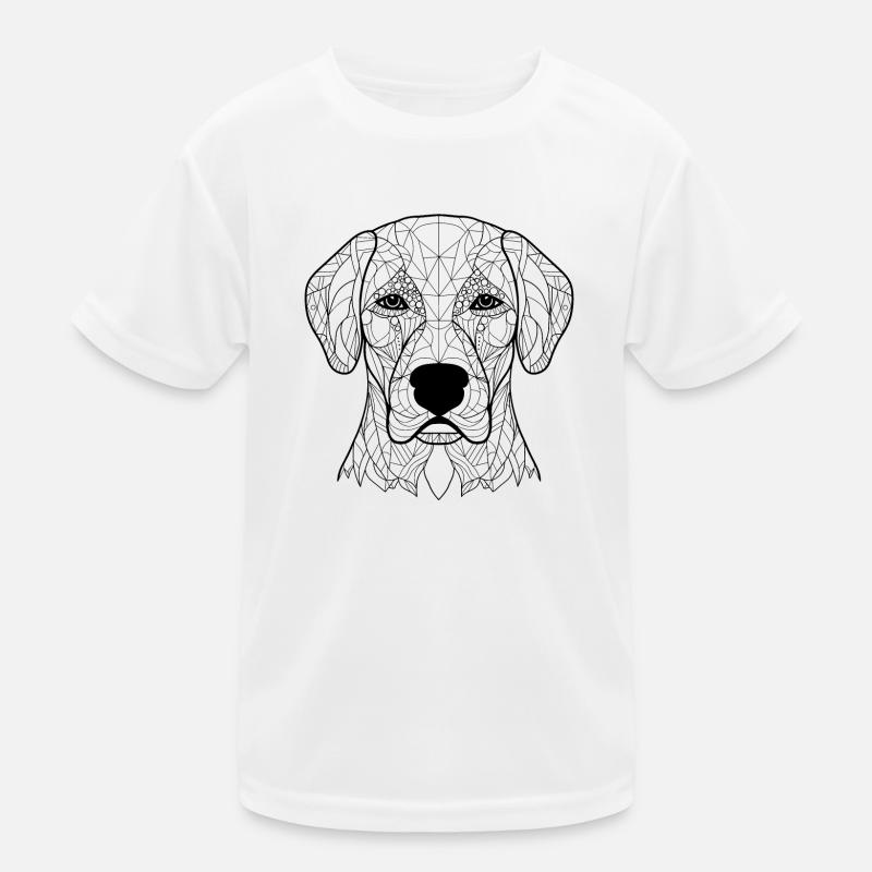 Essence de Labrador Retriever : dessin au trait complexe T-shirt sport Enfant