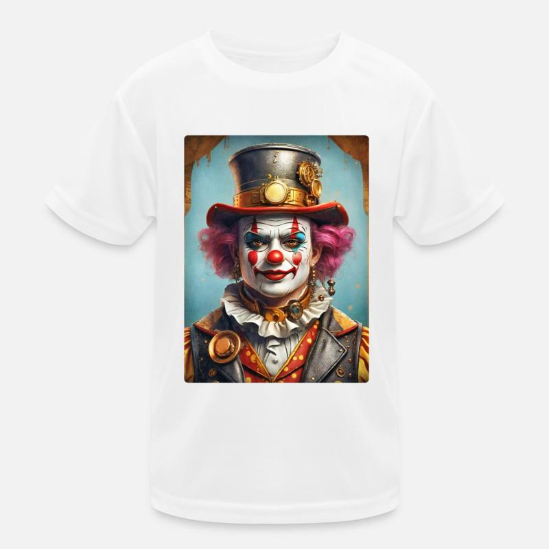 Steampunk Clown 1.13 Kids Functional T-Shirt