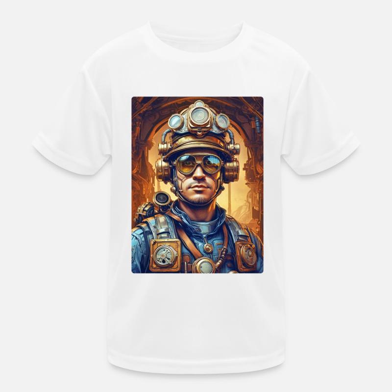 Homme pompier steampunk 1.10 T-shirt sport Enfant