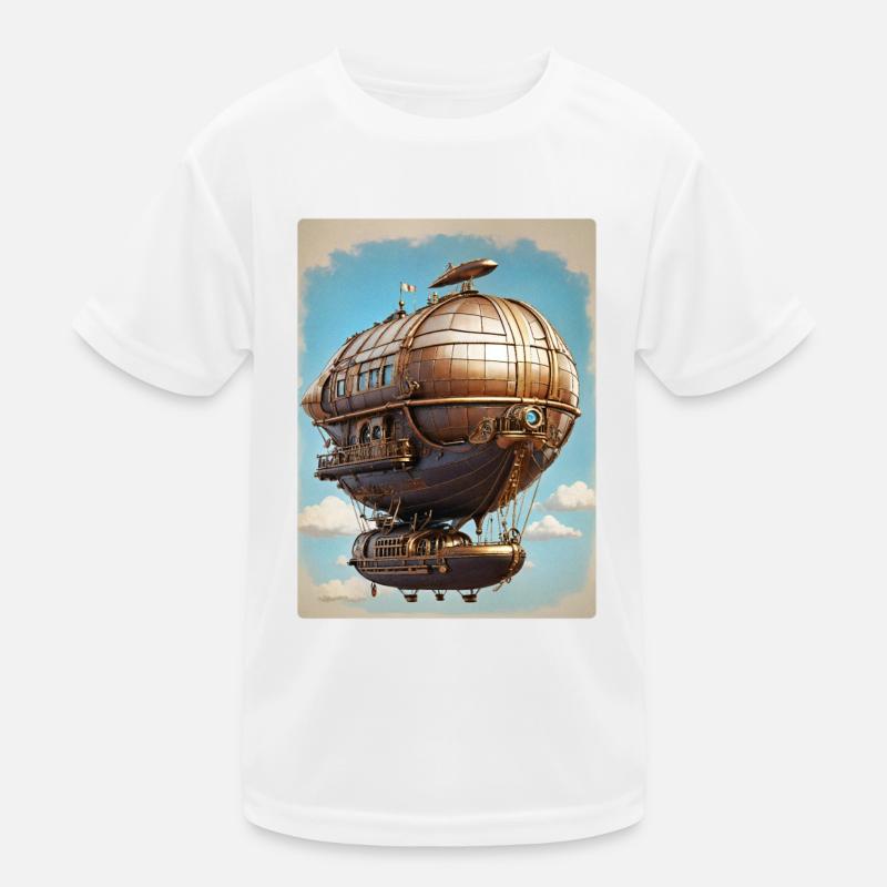 Steampunk Luftschiff 1.6 Kinder Funktions-T-Shirt