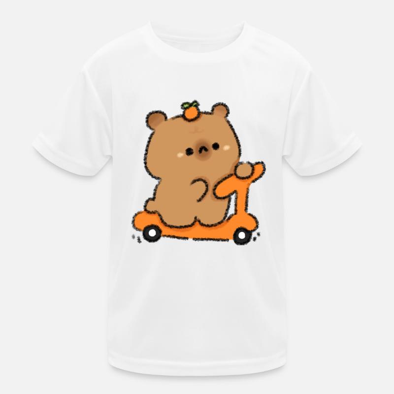 Capybara Roller Kinder Funktions-T-Shirt