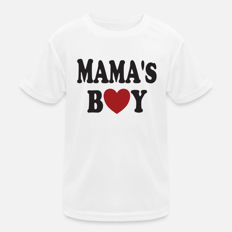 Mamas Boy Geschenkidee mit süßen Spruch - Baby Kinder Funktions-T-Shirt
