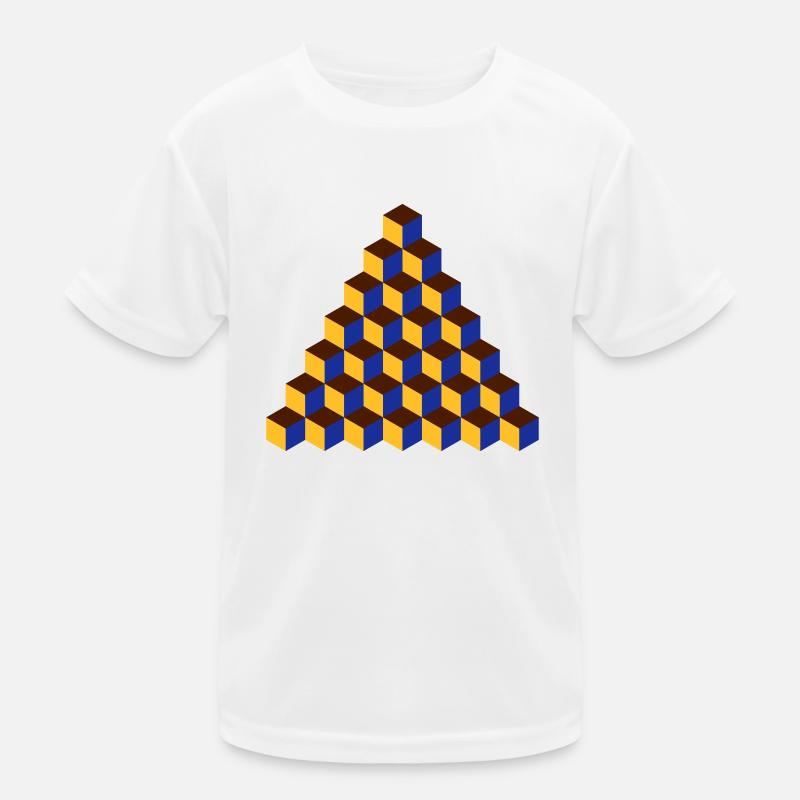 Pattern (7) - Kids Functional T-Shirt - white