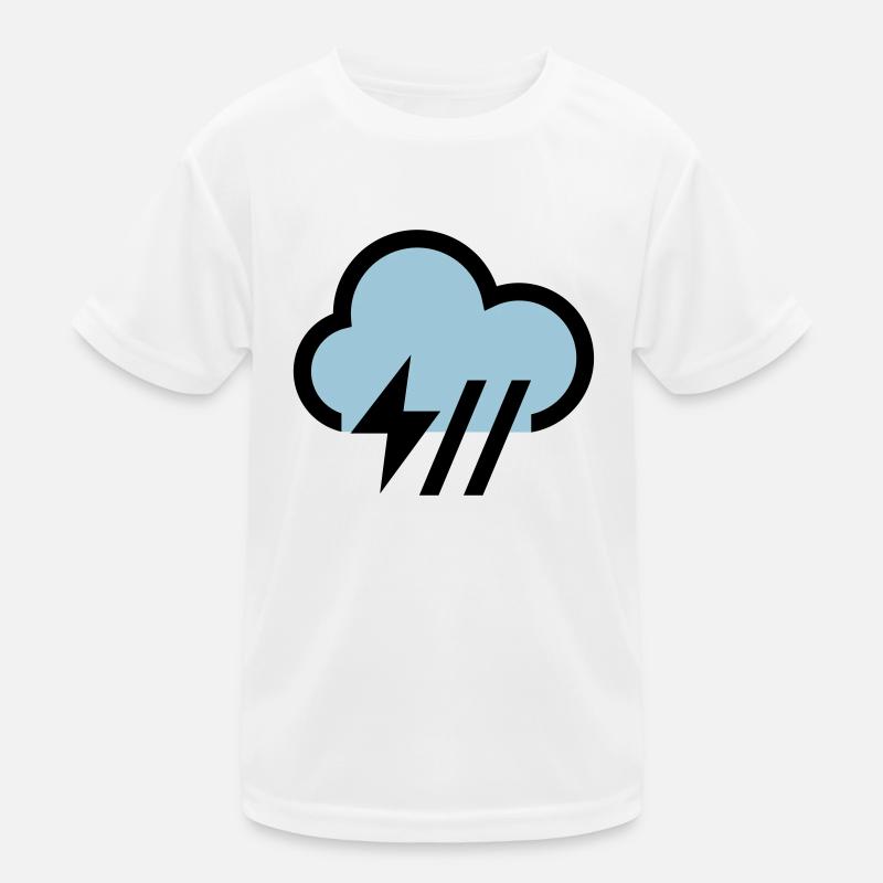 Storm, storm cloud icon, icon Kids Functional T-Shirt