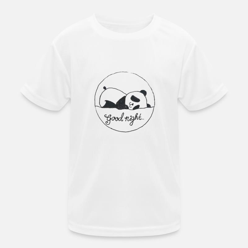 Gute Nacht Panda Kinder Funktions-T-Shirt