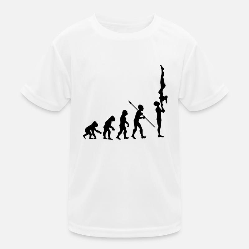 Evolution Gymnastik Turnen Akrobatik Geräteturnen Kinder Funktions-T-Shirt