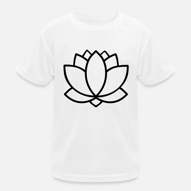 Lotus - Kinder Funktions-T-Shirt - Weiß