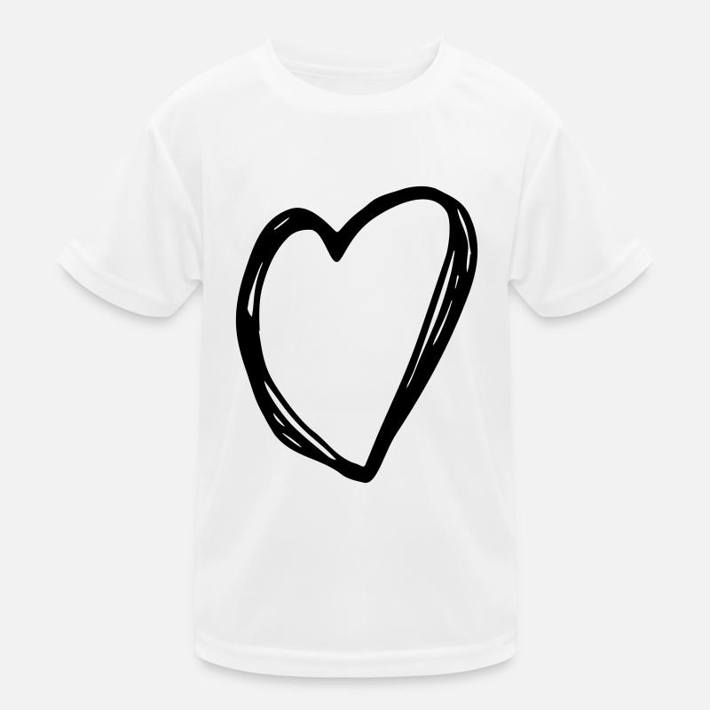 Herz - Heart Kinder Funktions-T-Shirt