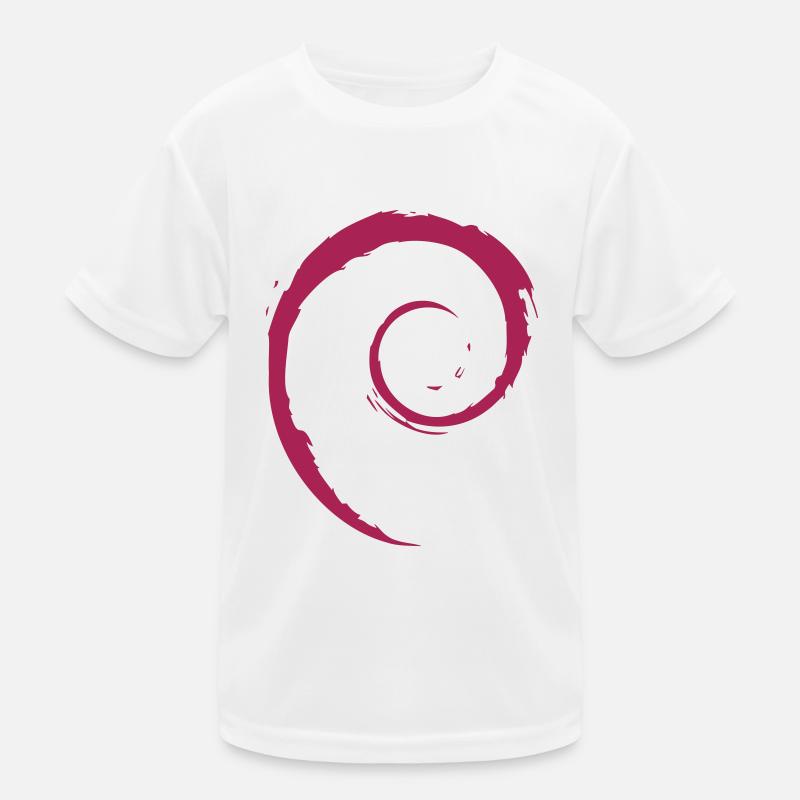 Système d’exploitation Linux Spiral PC Gift IT Idea T-shirt sport Enfant