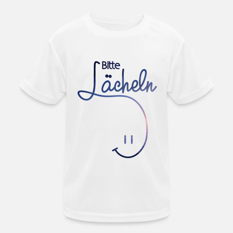 lachen laecheln Geschenk Geschenkidee bitte Smiley Kinder Funktions-T-Shirt