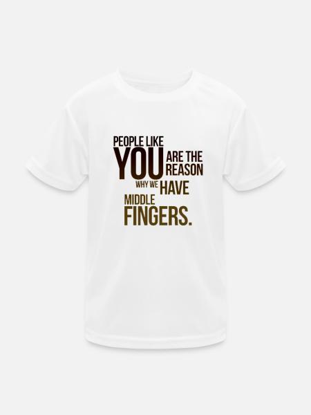 QUOTES ABOUT PEOPLE - Kids Functional T-Shirt - white