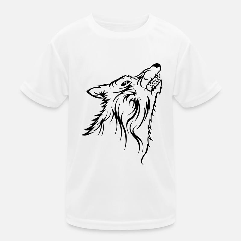 wolf Kinder Funktions-T-Shirt