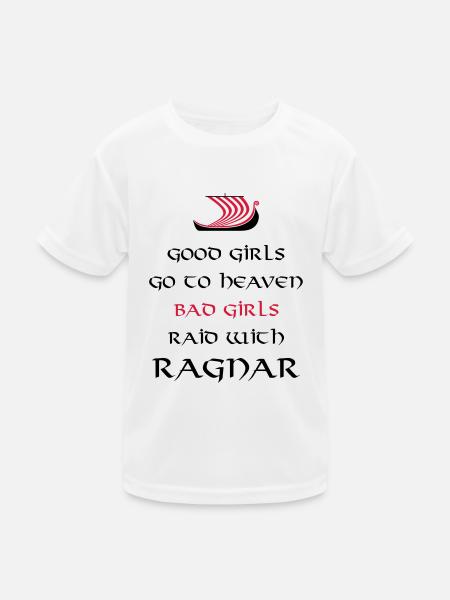 Bad Girls Raid With Ragnar - T-shirt sport Enfant - blanc - Devant