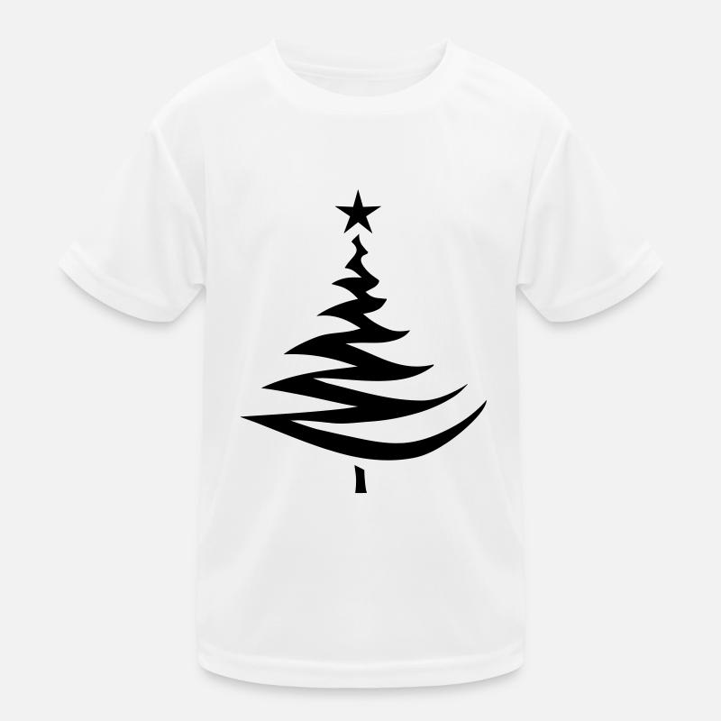 tannenbaum silhouette Kinder Funktions-T-Shirt