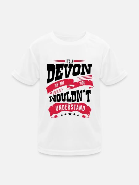 devon name thing you wouldnt understand - Kids Functional T-Shirt - white