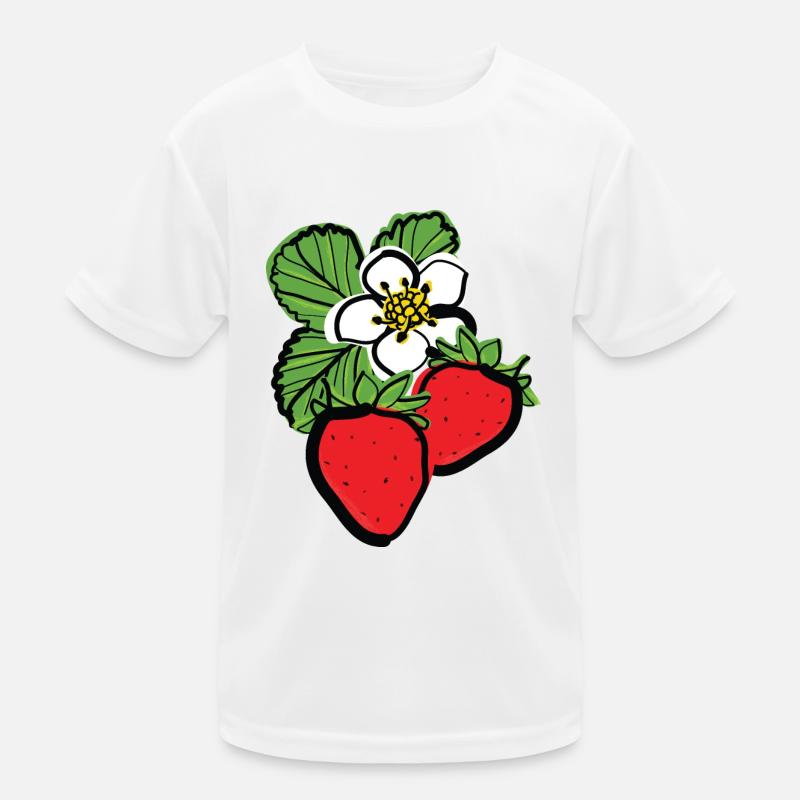 Erdbeeren Früchte Kinder Funktions-T-Shirt