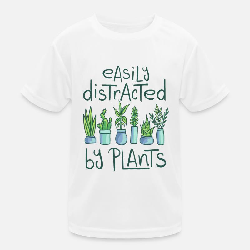 Pflanze Pflanzen Pflanzendame Gartenarbeit Design Kinder Funktions-T-Shirt