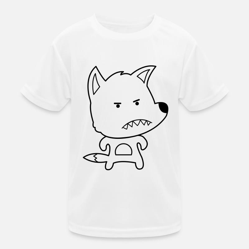 angry fox Kinder Funktions-T-Shirt
