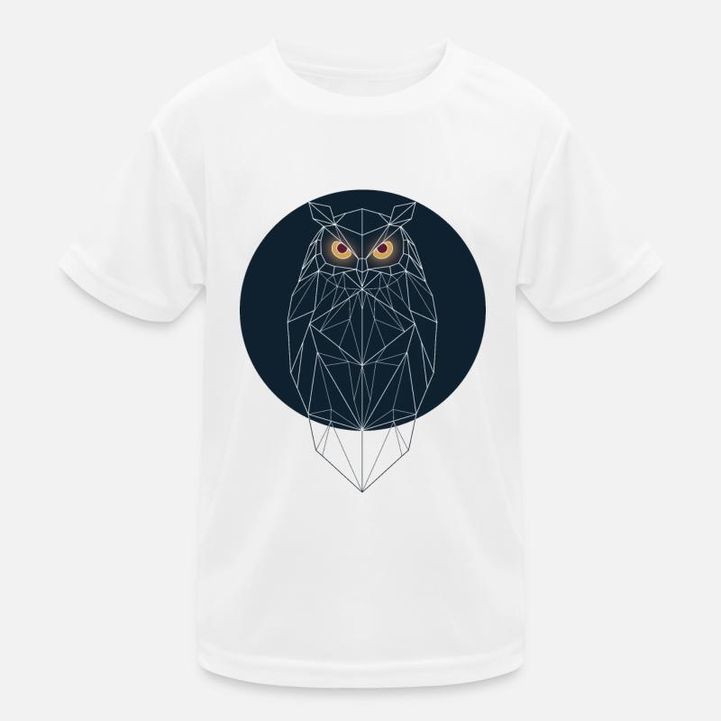 geometric owl Kids Functional T-Shirt