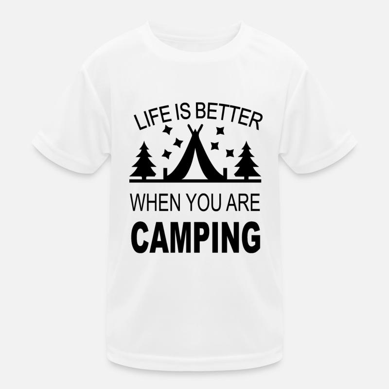 Camping Kinder Funktions-T-Shirt
