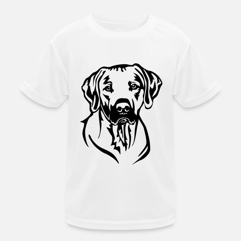 Rhodesian Ridgeback Head Kids Functional T-Shirt