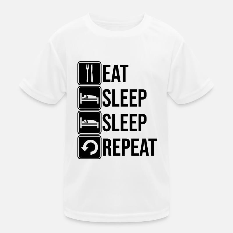 Repeat sleep daily Kids Functional T-Shirt