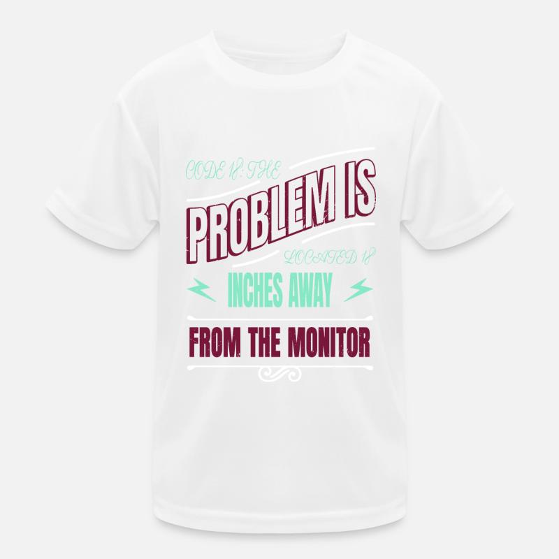 Geek Jokes Computer Freak Statement Gift Kids Functional T-Shirt