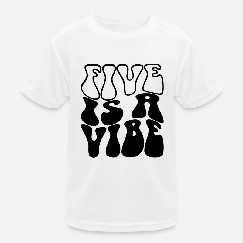 Five Is A Vibe, 5 ans, enfants de 5e anniversaire T-shirt sport Enfant