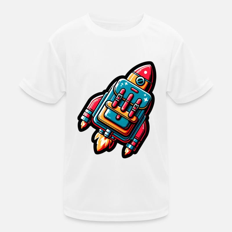 School Start Rocket Kids Functional T-Shirt