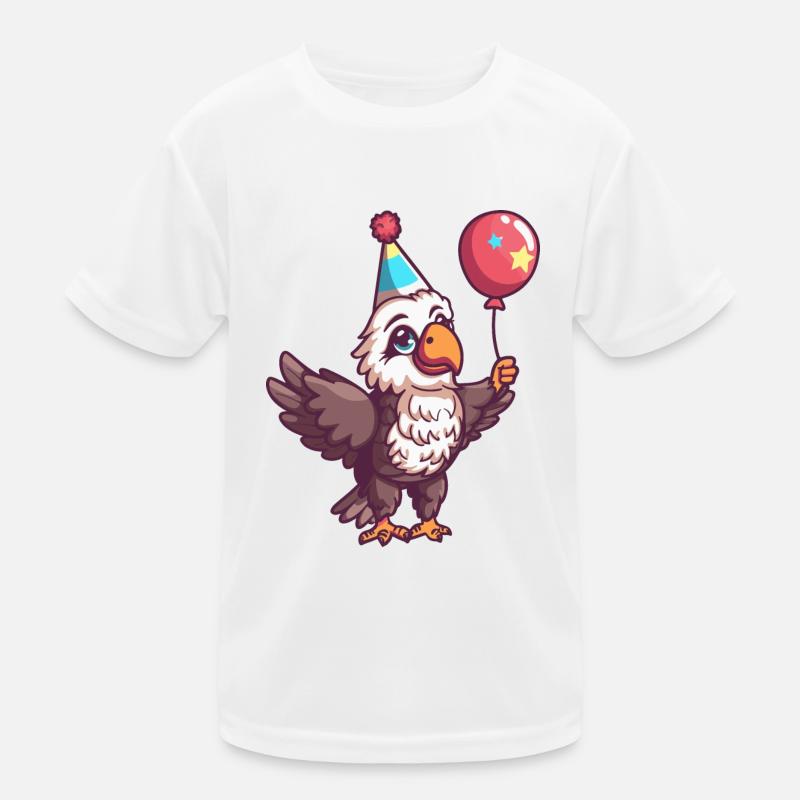 Bande dessinée d’anniversaire d’aigle T-shirt sport Enfant