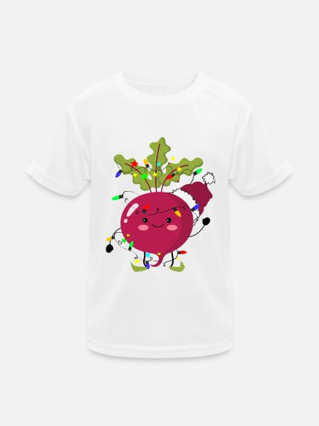 Beetroot in celebration! - Kids Functional T-Shirt - white - Front