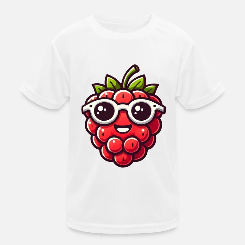 Himbeere Comic Kinder Funktions-T-Shirt