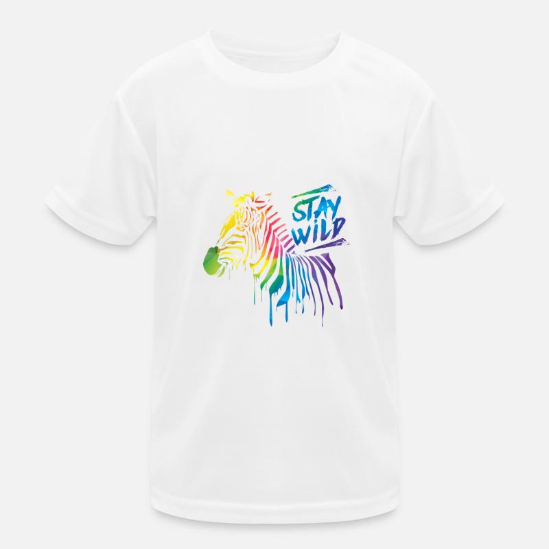 Zebra Boom! Kinder Funktions-T-Shirt