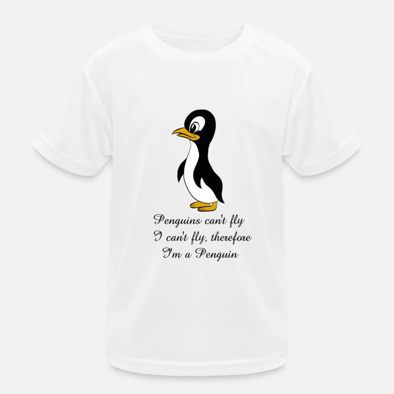 Pinguin Sprüche Kinder Funktions-T-Shirt