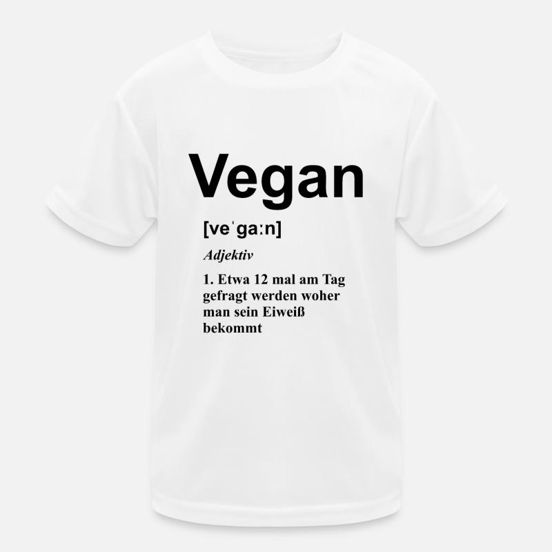 végétalien - cadeau végétalien - drôle - protéine - T-shirt sport Enfant