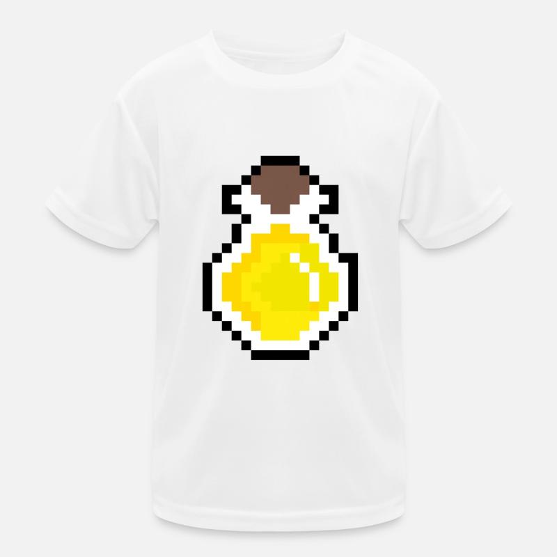 Potion yellow pixels Kids Functional T-Shirt