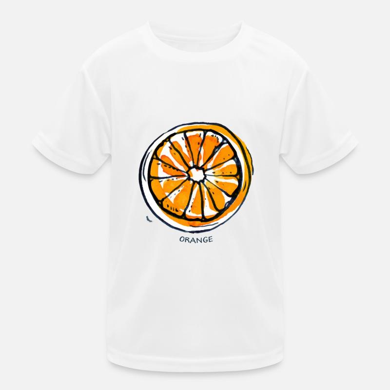 Fruit de fruit orange Fruit T-shirt sport Enfant