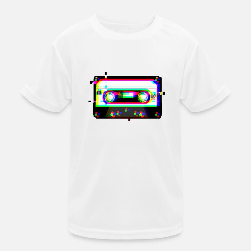 Cassette Cassette Glitch 90s Retro Vaporwave Esthétique T-shirt sport Enfant