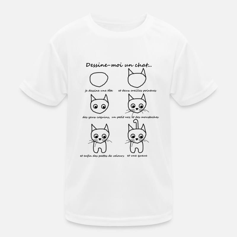 dessine_chat2 T-shirt sport Enfant