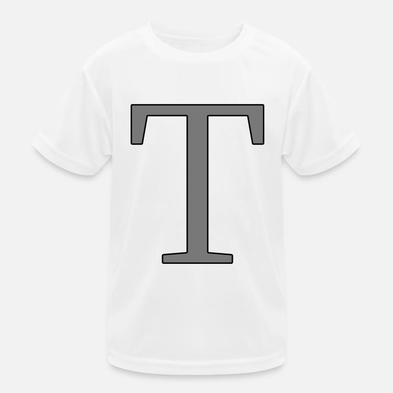 Lettre T Lettre initiale T-shirt sport Enfant