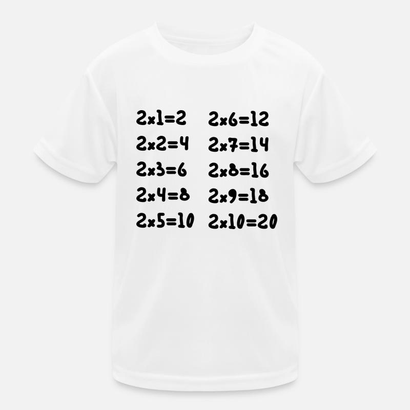 Two multiplication table Kids Functional T-Shirt
